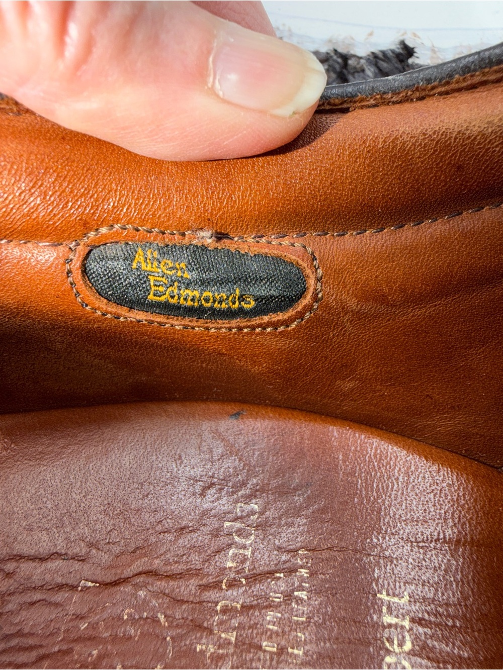 Allen Edmonds Wilbert Comfort Brown Leather Split Toe Mens Dress Shoes Sz 10.5 D - Picture 8 of 10